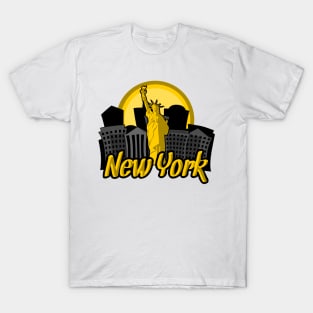 New York Skyline Sunrise T-Shirt